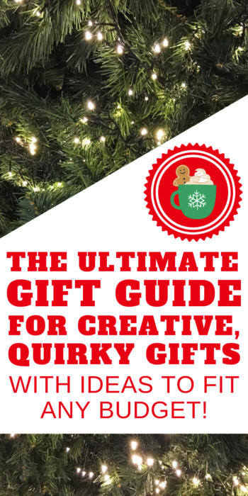 pinterest pin for the ultimate gift guide for creative and quirky gifts
