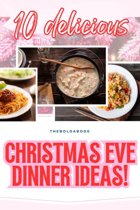 dinner collage of christmas eve ideas