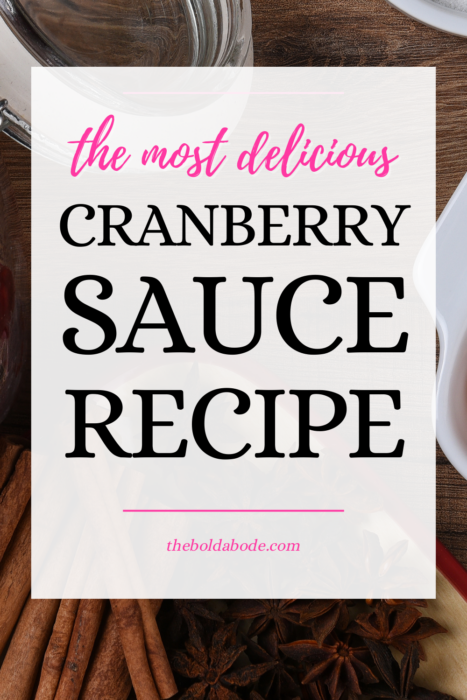 cranberry sauce recipe