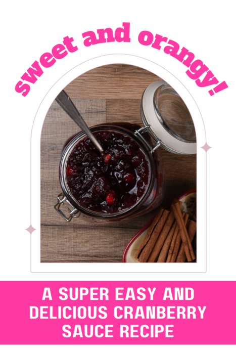 cranberry sauce recipe pin