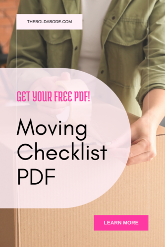 Packing To Move Checklist.pdf Moving Checklist Pdf - The Bold Abode