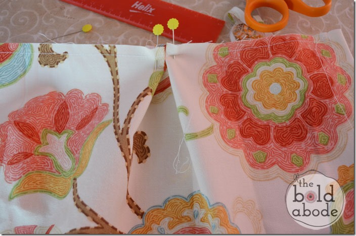 Make two kick pleats