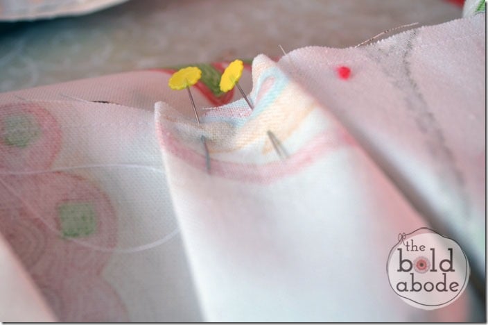 Reverse side of Kick Pleat