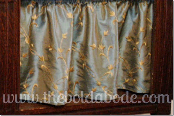 Fabric skirt on Sideboard