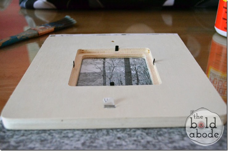 Trace the frame on the paper