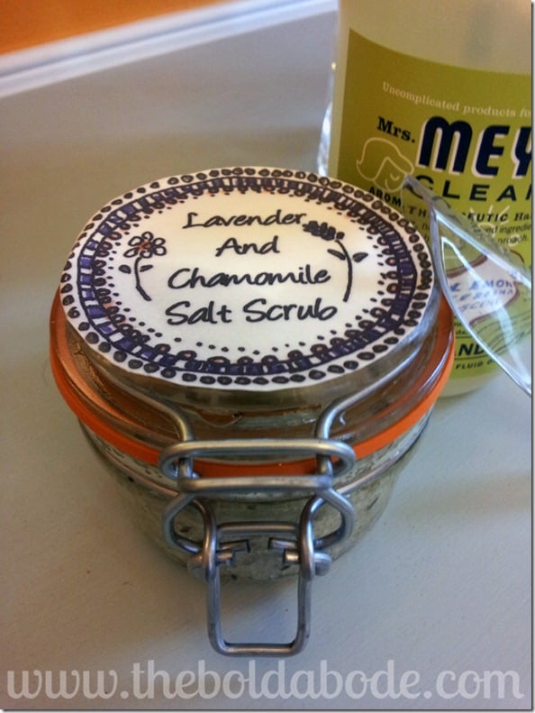 Lavender and Chamomile Salt Scrub